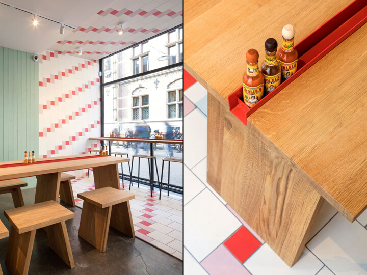 餐饮空间，快餐店设计，Salsa Shop餐厅，荷兰海牙，国外餐厅设计